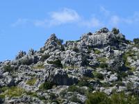 Von Erosion zerfressener Kalkstein